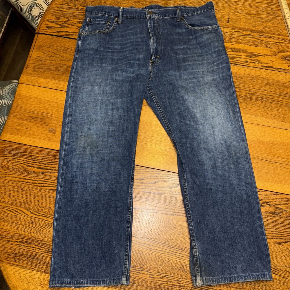 Levi's 569 Men's Straight Jeans Size 40x30 Blue Denim Cotton Stretch